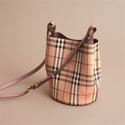 burberry haymarket check bucket|Burberry haymarket check crossbody bag.